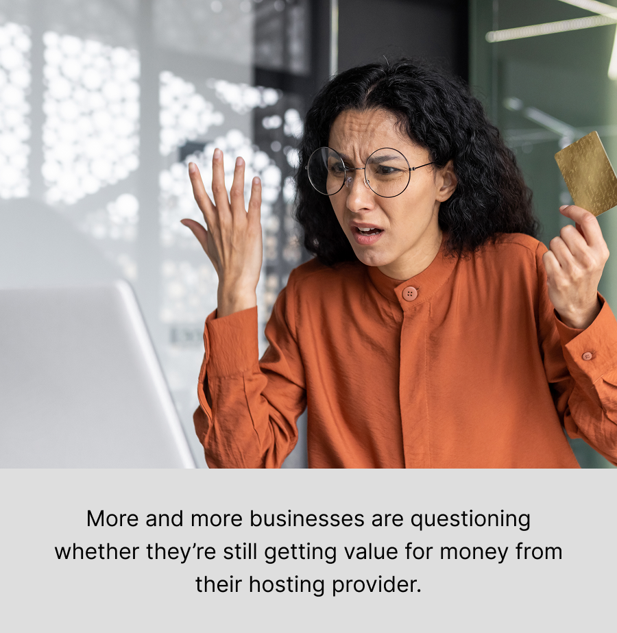 Business owner frustrated by rising Rackspace costs and long support wait times